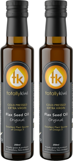 totally kiwi 冷壓初榨亞麻仁油, 250ml, 2瓶