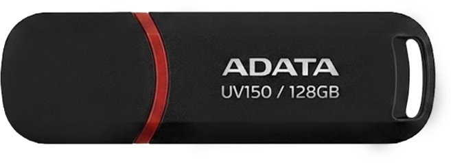 ADATA 威剛 隨身碟 UV150 黑色, 128GB, 1個