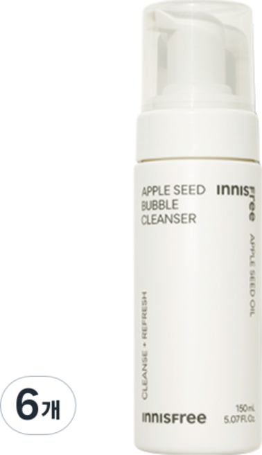 INNISFREE 蘋果籽泡沫潔面乳, 150ml, 6個