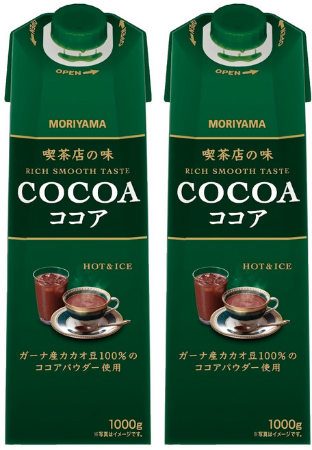 MORIYAMA 守山乳業 喫茶店の味 可可飲, 1L, 2瓶