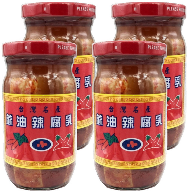 大全 蔴油辣腐乳, 230g, 4罐