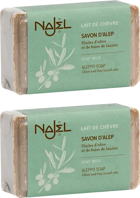 NJAEL 台灣公司貨 敘利亞山羊奶阿勒坡皂, 100g, 2個