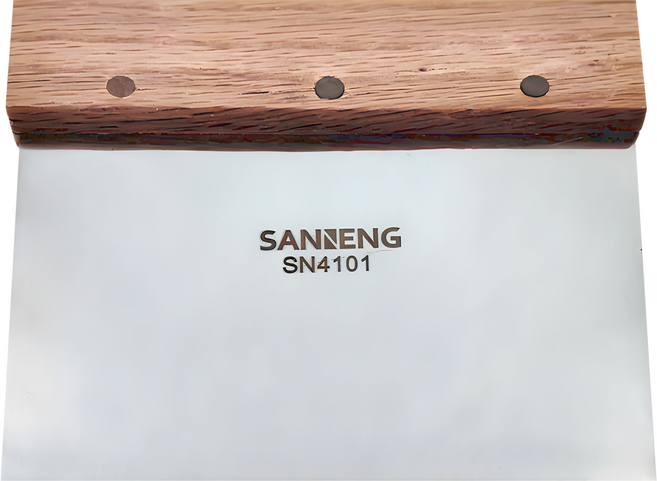 SaNNeNg 三能 不銹鋼切麵刀, 木色 + 不鏽鋼色, 1個