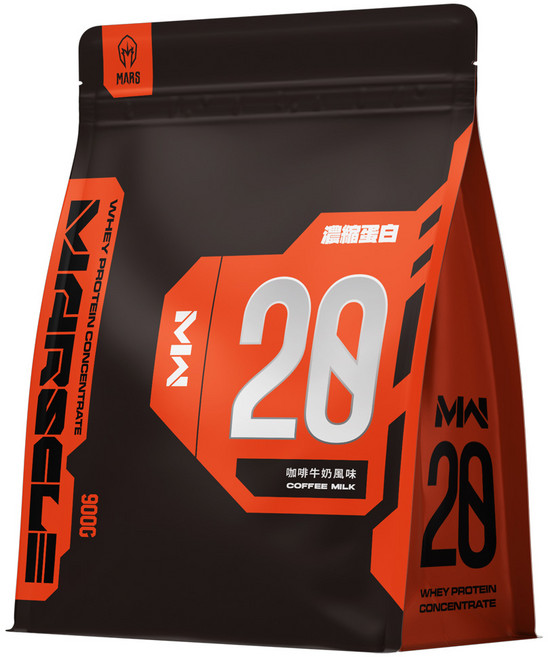 MARS 戰神 MARSCLE 濃縮乳清蛋白 咖啡牛奶, 900g, 1包