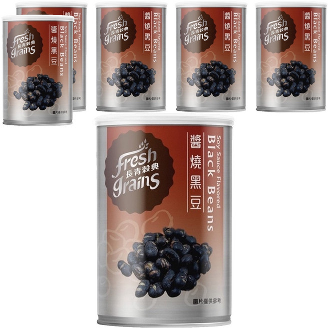 fresh grains 長青穀典 醬燒黑豆, 85g, 6罐