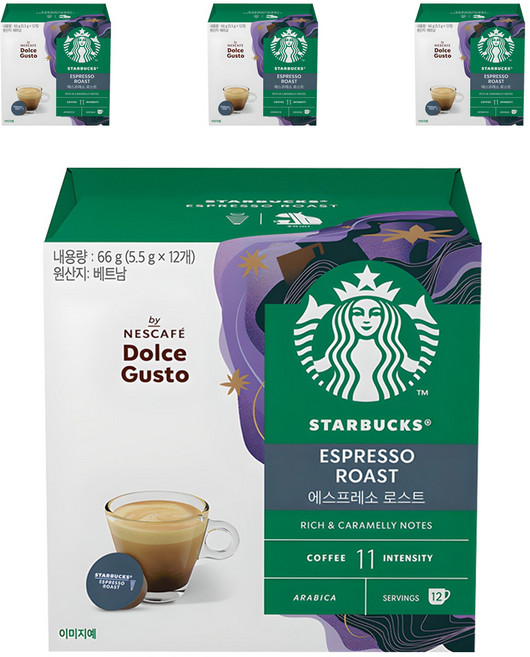 NESCAFE 雀巢咖啡 Dolce Gusto 多趣酷思 濃縮烘焙咖啡膠囊, 5.5g, 12入, 4個