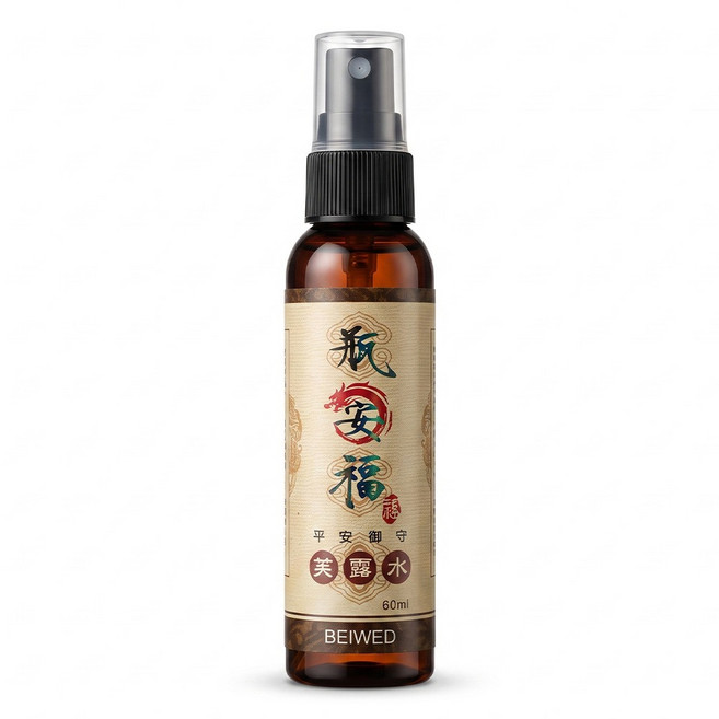 BEIWED 貝薇美學 瓶安福 平安御守芙露水, 檀木香調, 60ml, 1瓶