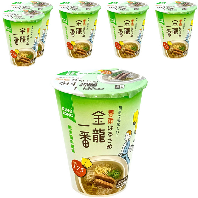 金龍一番 酸菜鴨肉杯冬粉 41g, 6入