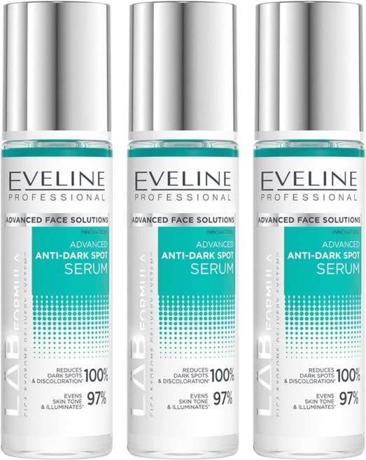 EVELINE LAB科研 積雪草 20%均衡透亮精華, 3個, 30ml
