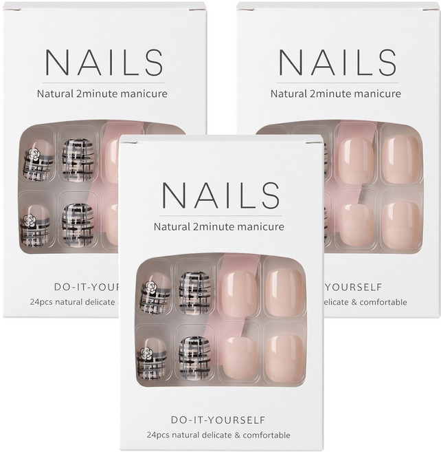 Paula's Nail 寶拉美甲 星月蝴蝶寶石美甲 美甲貼片, AP69016, 3盒