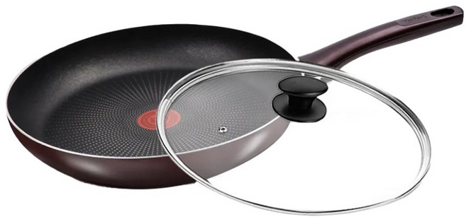 Tefal 特福 法國烈焰武士系列 不沾鍋平底鍋 + 玻璃蓋, 30cm, 1個