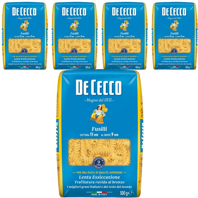 DE CECCO 得科 螺旋麵 NO.34, 500g, 5包