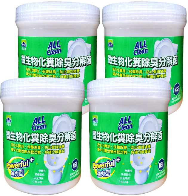 do it 多益得 ALL Clean 微生物化糞除臭分解菌, 240g, 4罐