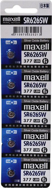 maxell 台灣公司貨 一次性鈕扣型氧化銀電池, 1組, 5顆