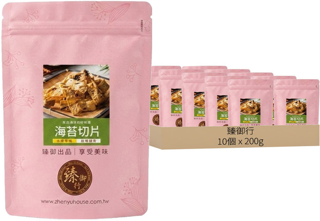 臻御行 海苔切片, 10個, 200g