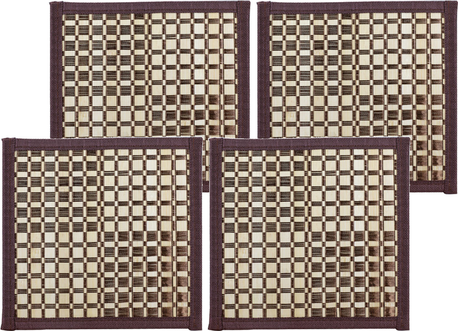 上龍 雅楓方格止滑桌墊 2個, 方格, 19 x 19cm, 2組