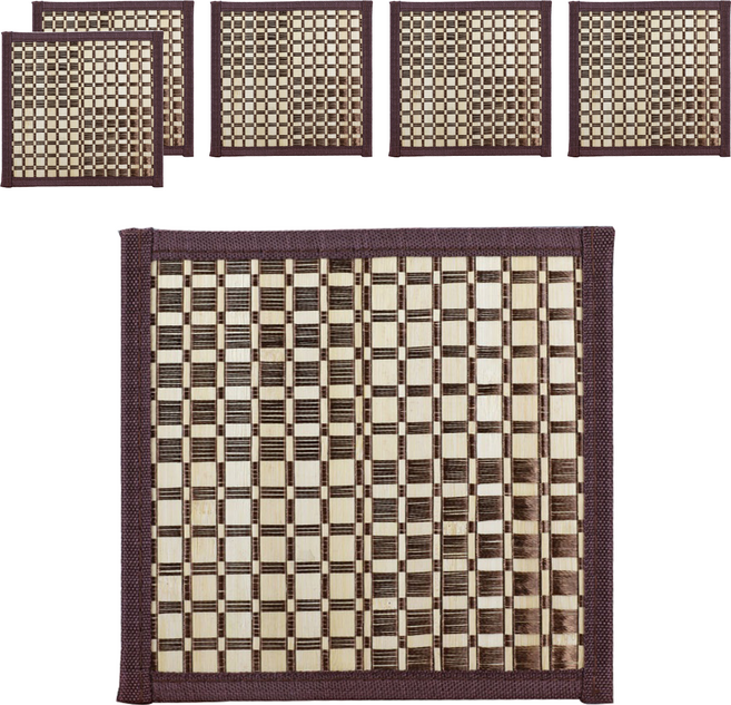 上龍 雅楓方格止滑桌墊 2個, 方格, 19 x 19cm, 3組
