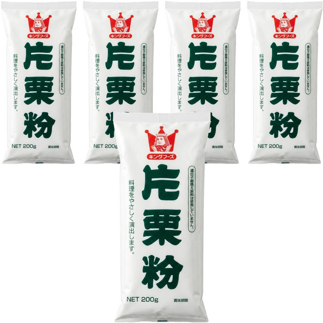 King Foods 王印 片栗粉 馬鈴薯澱粉, 200g, 5包