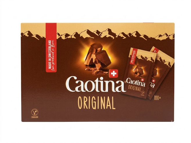 Caotina 可提娜 頂級瑞士巧克力粉, 15g, 100包, 1盒