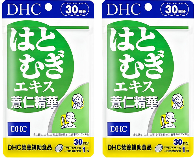DHC 台灣公司貨 薏仁精華膠囊食品 30日份, 30顆, 555mg, 2包