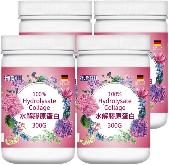 ROYAL SONG 御松田 水解膠原蛋白, 300g, 4罐