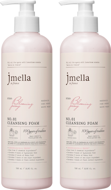 jmella 花園舞會洗面乳 NO1 Bloomming Peony, 2個, 500ml