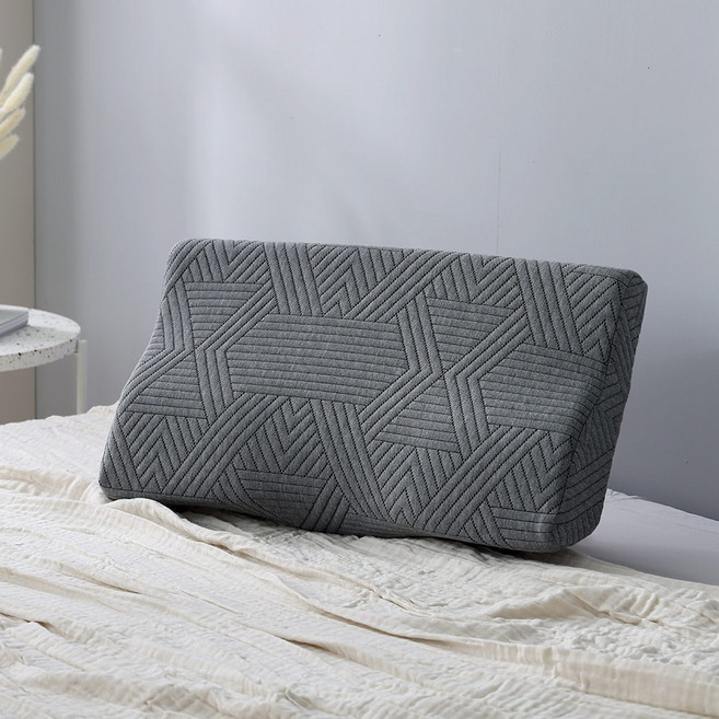 DON HOME 人體工學蝶型 竹炭纖維釋壓承托記憶枕 2個 40cm x 60cm 竹炭色