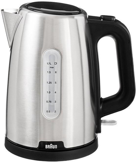 BRAUn 百靈 Pure Shine 不鏽鋼電熱水壺 1.7L, WK1500BK
