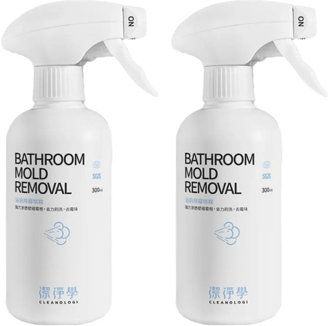 CLEANOLOGI 潔淨學 浴廁除霉噴霧, 2瓶, 300ml