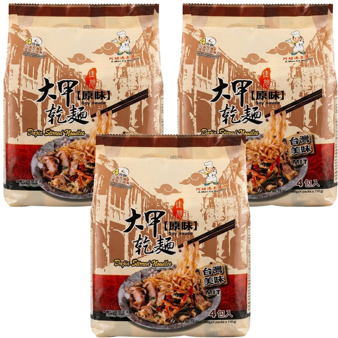 大甲佳旭 大甲乾麵 原味 全素 110g, 12包
