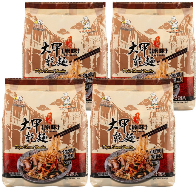 大甲佳旭 大甲乾麵 原味 全素 110g, 16包