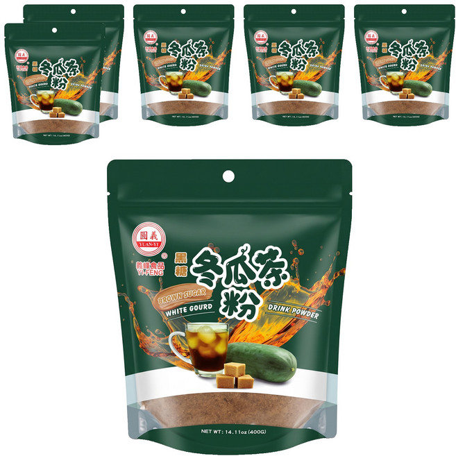 義峰食品 黑糖冬瓜茶粉, 400g, 1入, 6包