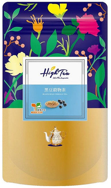 High Tea 伂橙 黑豆穀物茶包, 8g, 12包, 1袋