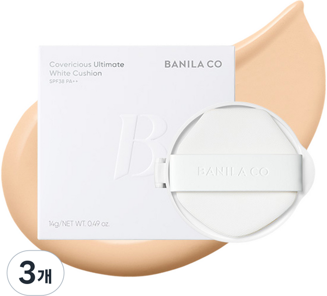 BANILA CO 芭妮蘭 Covericious超完美持久無瑕氣墊粉餅補充芯 14g, 3個, 22 自然色