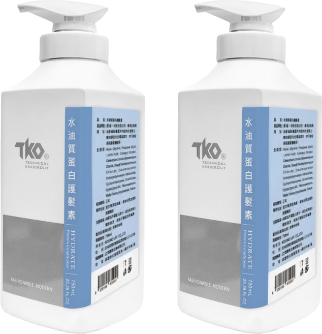 TKO 水油質蛋白護髮素, 750ml, 2個