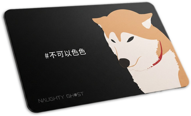NAUGHTY GHOST 頑皮鬼 不可以色色 多功能清潔布鼠墊 可擦拭螢幕/鏡頭/夾入筆電 1個