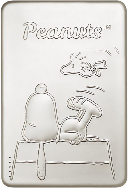 PEANUTS 史努比 浮雕系列 PD磁吸無線充行動電源 20W 10000mAh, PSN-141, 紅屋款 鈦色