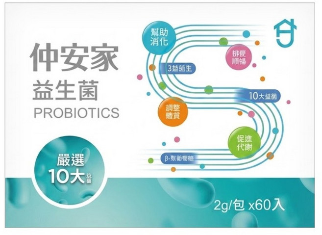 JOIN HOME 仲安家 益生菌, 2g, 60包, 1盒