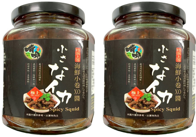 啃唄 海鮮小卷干貝XO醬, 350g, 2罐