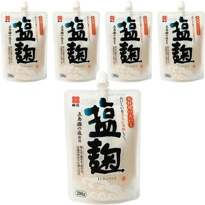 SHINJYO 新庄 塩麹, 200g, 5包
