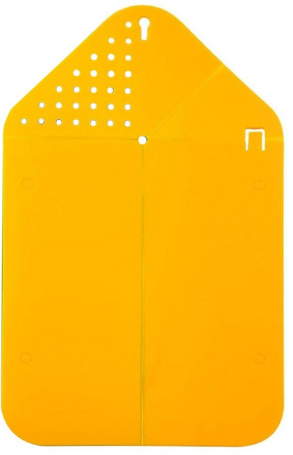 Otto Life 瀝水摺疊砧板 切菜 盛菜 瀝乾 三用 OB-3015Y, 黃色, 1個