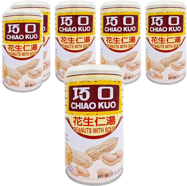 巧口 花生仁湯, 330g, 6罐