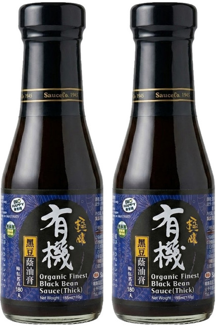 味榮 極釀級有機黑豆醬油膏 小, 155ml, 2瓶