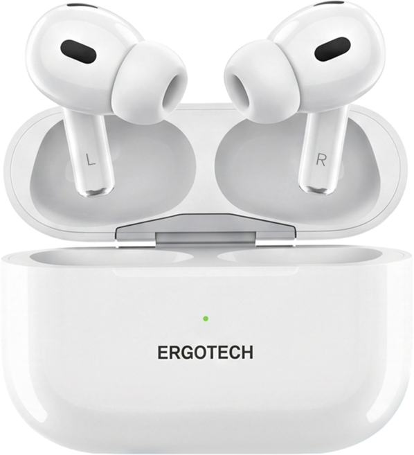 Ergotech 人因科技 純淨音 Wireless 入耳式 耳機 Bluetooth 5.3 15H Playtime 白色 BW70 W USB C充電線 快速指引(內含保卡)
