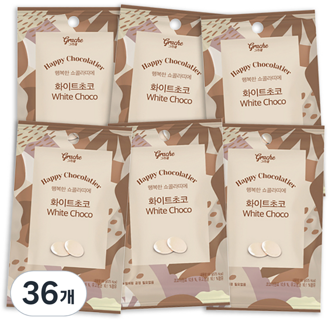 三光食品 快樂巧克力師 家庭烘焙白巧克力, 36個, 100g