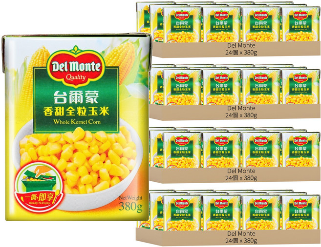 Del Monte 香甜全粒玉米, 380g, 96罐