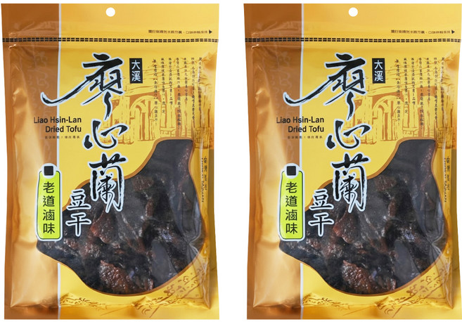 大溪廖心蘭豆干 老道滷味, 400g, 2包