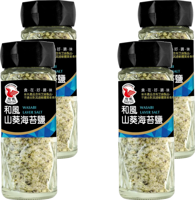飛馬 和風山葵海苔鹽, 60g, 4瓶