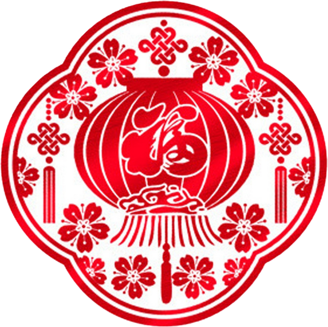 WE CHAMP 金碧輝煌春節燙金無痕壁貼-燙金剪影貼-10, 紅色