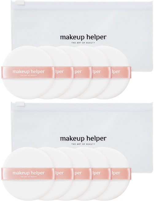 makeup helper 藝術氣墊粉撲, 單一顏色, 10個